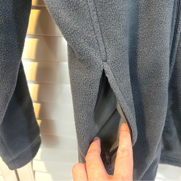 Columbia Kid's Gray Full Zip Fleece Jacket - Picture 6 of 8